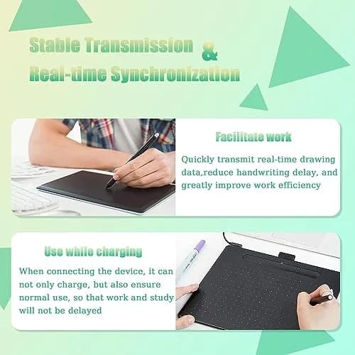 Adhiper Micro USB Charging Cable Replacement Data Sync Power Cord for Wacom Intuos Tablet, 4.9ft | Compatible with Wacom-Intuos & Bamboo thumbnail 4