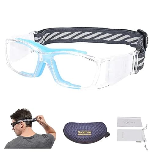 SooGree Racquetball Goggles for Men Women | Impact-Resistant Polycarbonate Lens & Adjustable Strap thumbnail 1