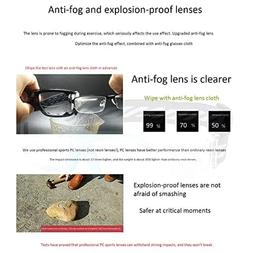 SooGree Racquetball Goggles for Men Women | Impact-Resistant Polycarbonate Lens & Adjustable Strap thumbnail 5