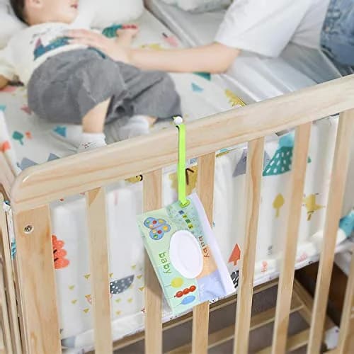 FEBSNOW 4 Pack Baby Wipe Dispenser, Portable Wet Wipe Holder Container 24cm (9.5in) | Reusable & Refillable for On-the-Go thumbnail 5