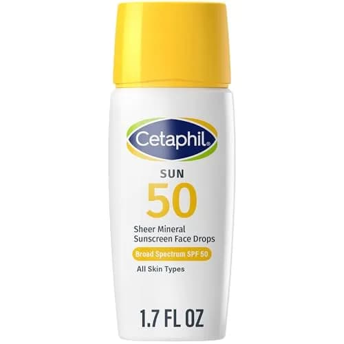 Cetaphil Sheer Mineral Face Sunscreen SPF 50 Zinc Oxide 50ml (1.7 Fl Oz) | Broad Spectrum UVA/UVB Protection thumbnail 1