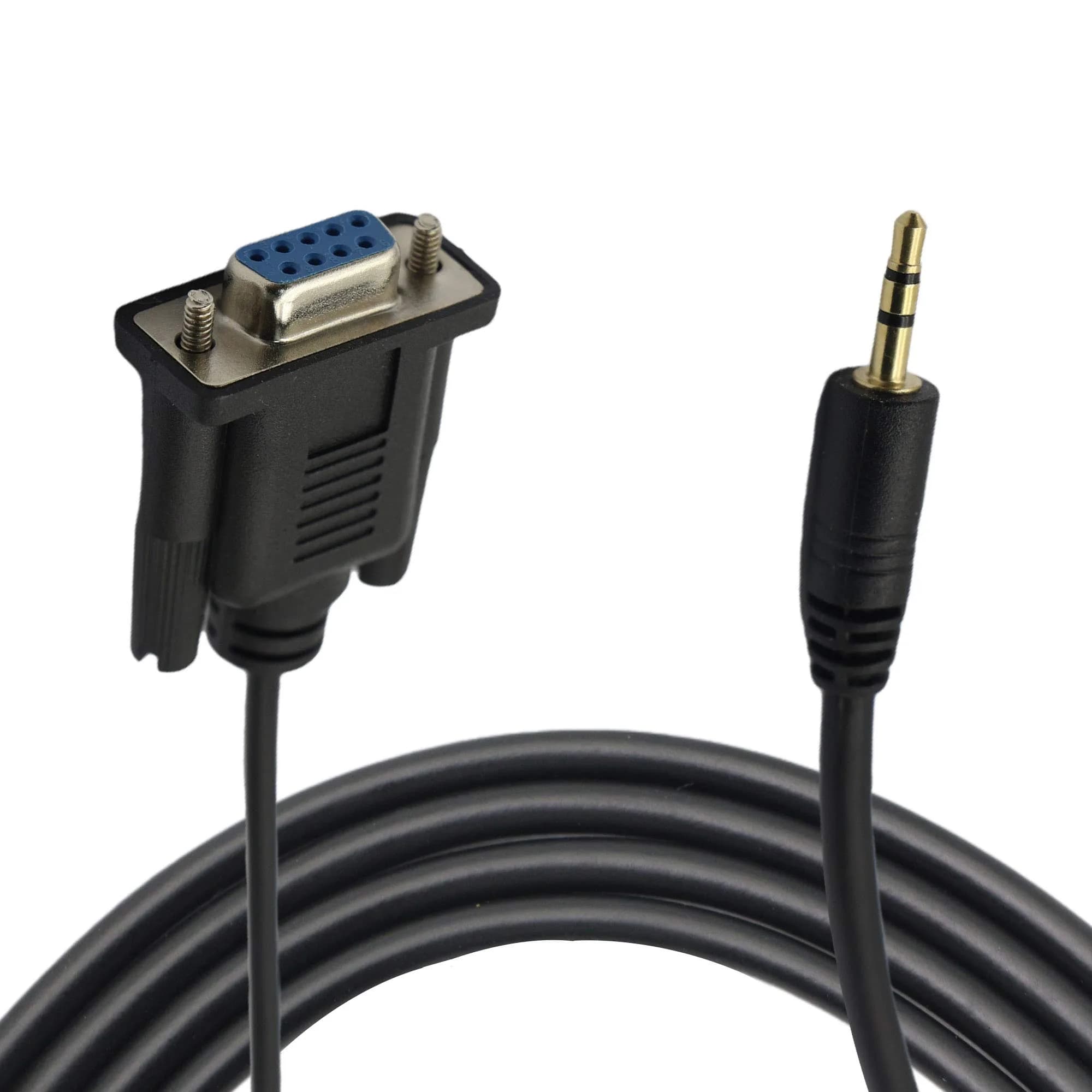 GINTOOYUN DB9 Female to 2.5mm Serial Cable 1.83 m (6 feet) | Connects Small Devices for Data Transfer - main product image
