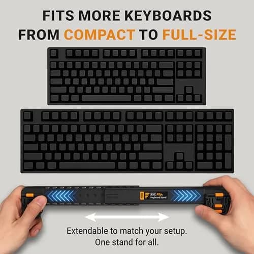GPG2 ESC Flip PRO Keyboard Stand for Desk – Extendable Width, 4 Adjustable Angles, Compatible with Apple Magic Keyboard & Full-Size Models thumbnail 8