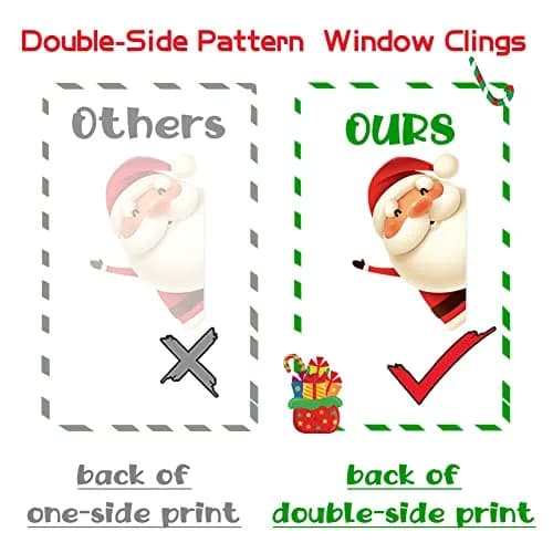 XIMISHOP 82PCS Christmas Snowflake Window Clings Stickers for Glass | Indoor Holiday Snowflake Decals thumbnail 4