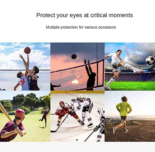 SooGree Adult Basketball Soccer Sports Protective Eyewear Goggles Glasses | Impact-Resistant Polycarbonate Frame & Clear Vision thumbnail 5