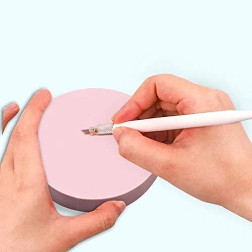 XoreArt Pink Rubber Carving Blocks for Stamps, 2"x2" (5.08cm x 5.08cm) - 8 Pcs thumbnail 5