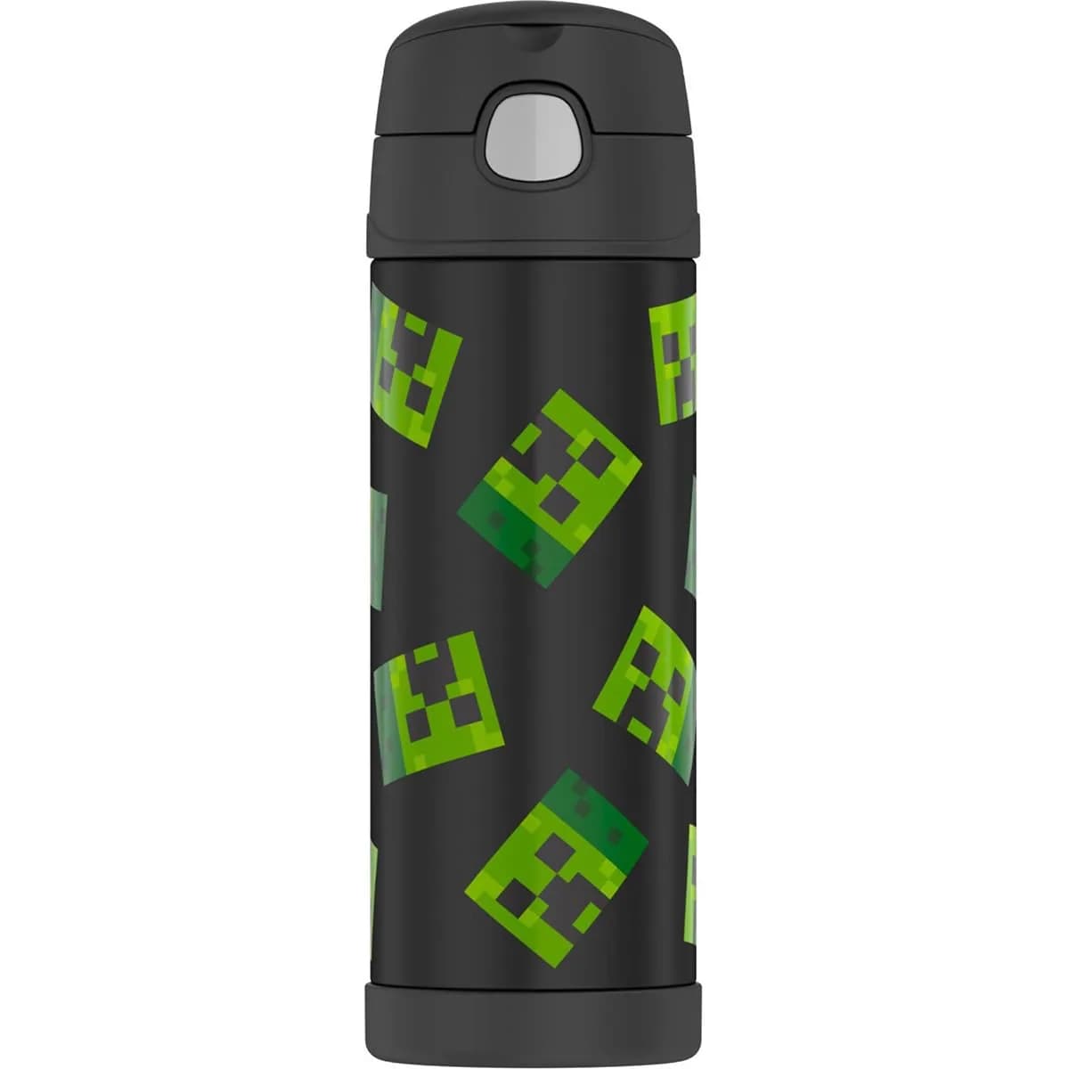 THERMOS FUNTAINER Water Bottle with Spout, 16oz (473ml) | Keeps Drinks Cold for 12 Hours — Minecraft