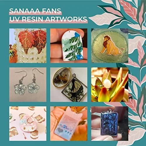 SANAAA Clear Hard Type UV Resin 100g (3.4 fl oz) | Non-Yellowing, Fast-Curing for DIY Jewelry & Crafts thumbnail 5