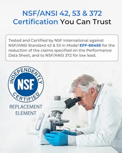 Waterdrop WDS-F45 Refrigerator Water Filter Replacement | NSF 53 & 42 Certified, 316 Gallons thumbnail 3
