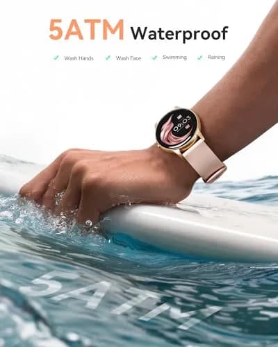 AGPTEK LW11 Smart Watch for Women | 50m Waterproof, 1.3" Display, 100+ Sports Modes thumbnail 3