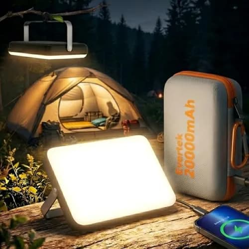Eventek Rechargeable LED Work Light & Camping Lantern 20000mAh (662g) | 144H Runtime, Power Bank, IPX5 Waterproof thumbnail 2