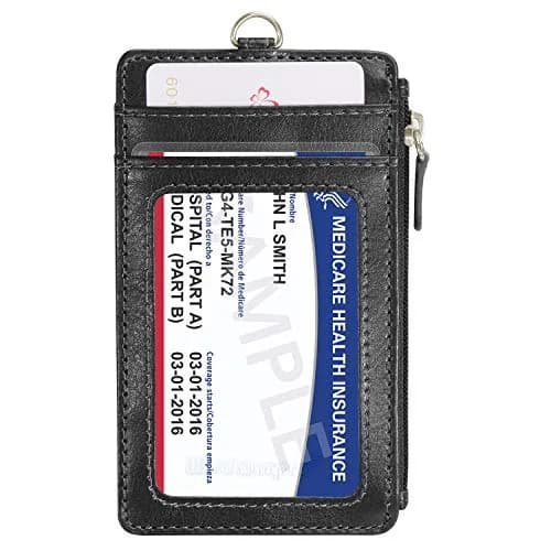 Wisdompro 20 Pack Card Document Sleeves | Clear PVC Wallet Protectors for Medicare & ID Cards thumbnail 7