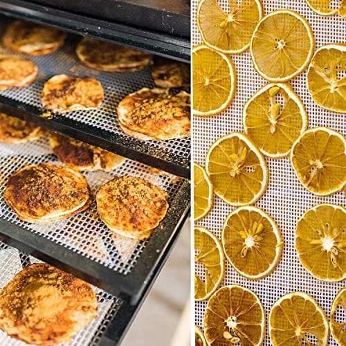 Cystarry Food Dehydrator Sheets 15.7" x 15.7" | Reusable Silicone Mesh for Fruit & Vegetables thumbnail 5