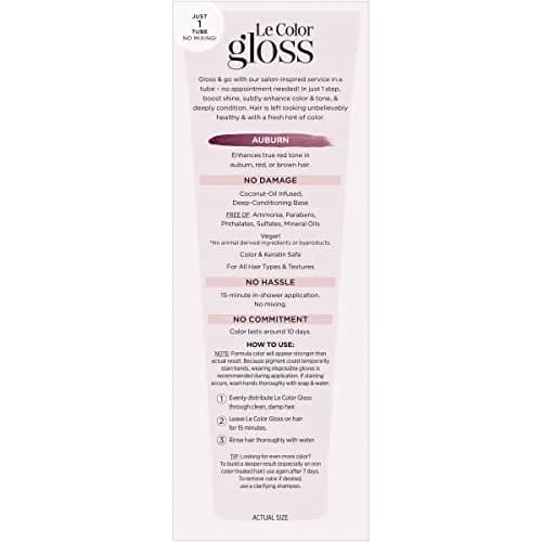 L'Oreal Paris Le Color Gloss Auburn 4 Fl Oz | Neutralizes Brassiness & Adds Shine thumbnail 3