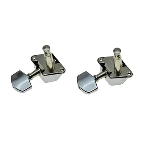 KAISH 6 Inline Semi-Closed Guitar Tuning Keys Pegs Chrome | 8mm Post Hole thumbnail 5