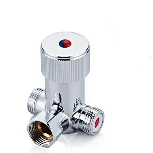 Fyeer Solid Brass DN15 1/2" Hot and Cold Water Mixing Valve | Chrome Plated thumbnail 1