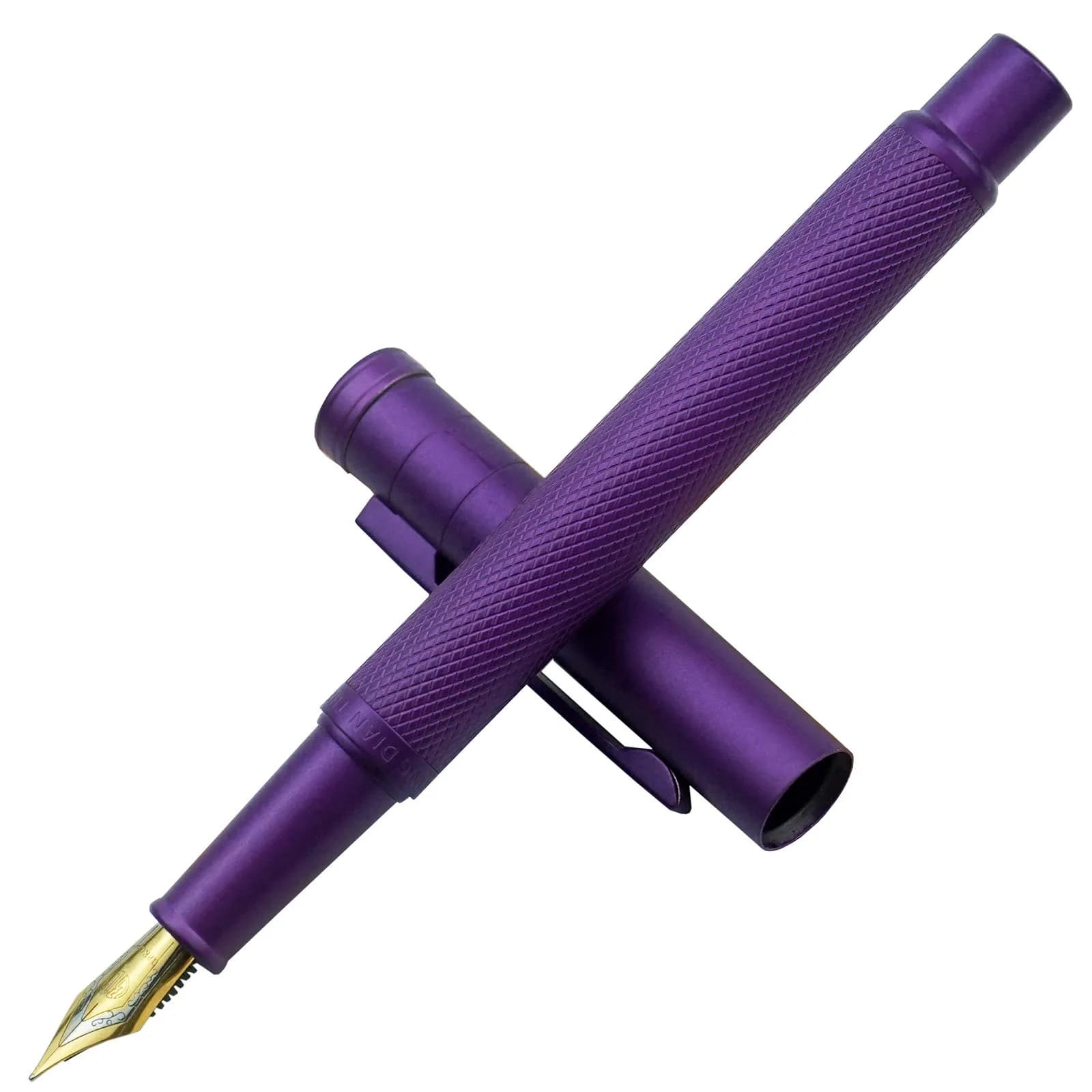 Asvine Purple Forest Fountain Pen Extra Fine Nib Classic Design with Converter and Metal Pen Case Set | Smooth Ink Flow