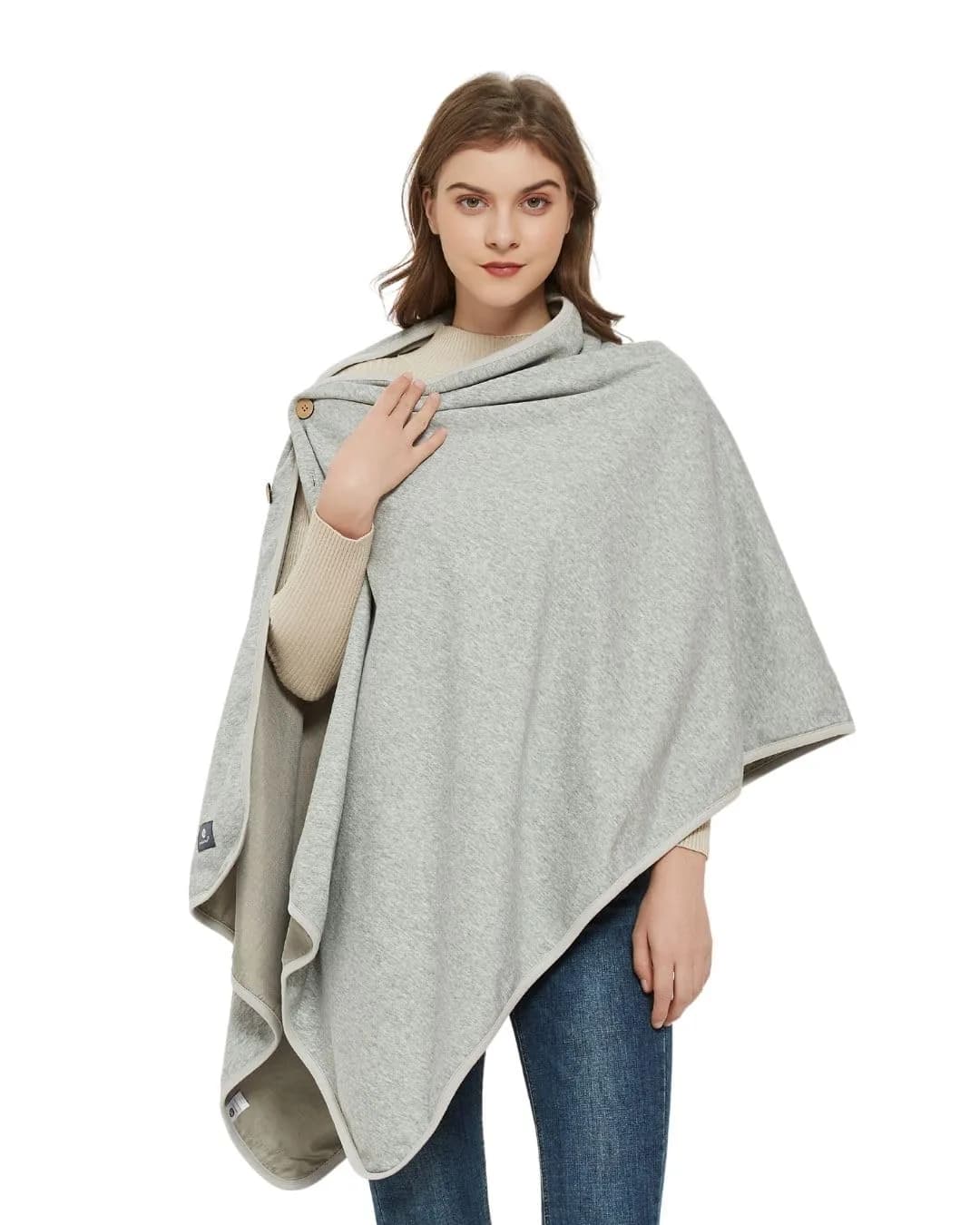 Radia Smart EMF Poncho - Shielding Blanket, 5G, Cotton, 28" x 72" | Anti-Radiation Wearable