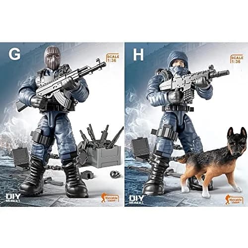 YEIBOBO ! Special Forces Mini Military Action Figure with Weapons & Accessories | 1:36 Scale, Movable Arms & Legs thumbnail 6