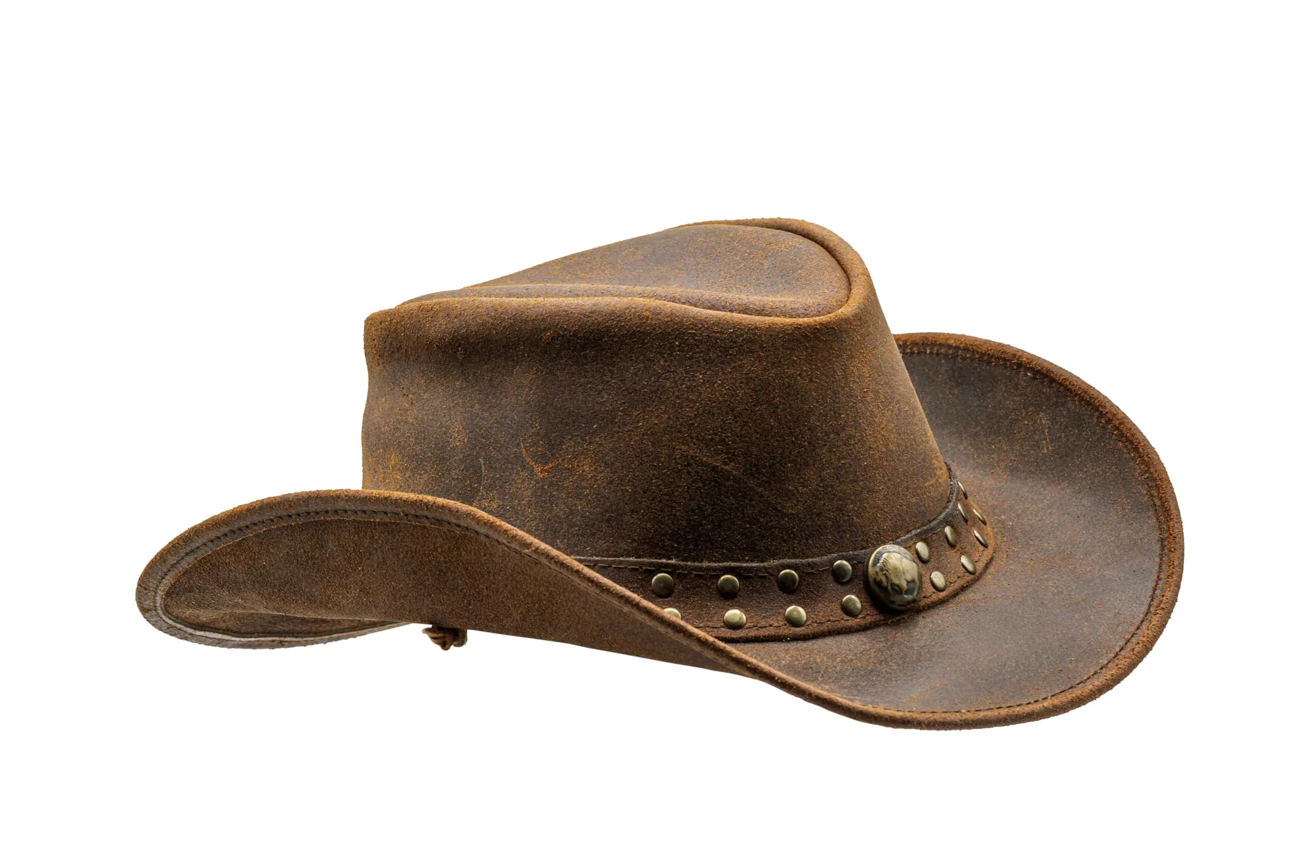 HADZAM Leather Cowboy Hat Also Worn as Outback Hat | Vintage Australian Style (70-120 chars)