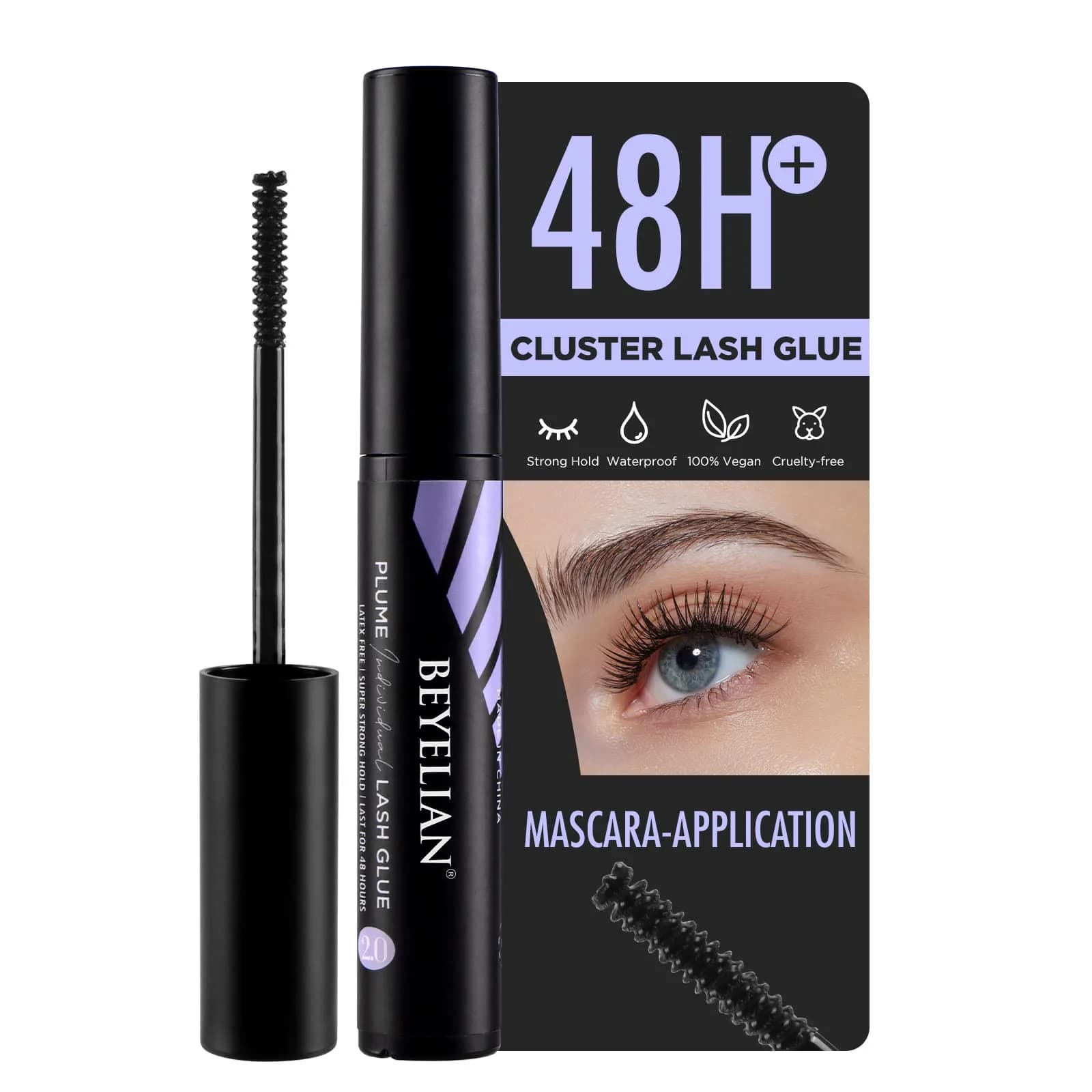 BEYELIAN Lash Remover 5g | Gentle & Deep Clean for Eyelash Extensions — Black