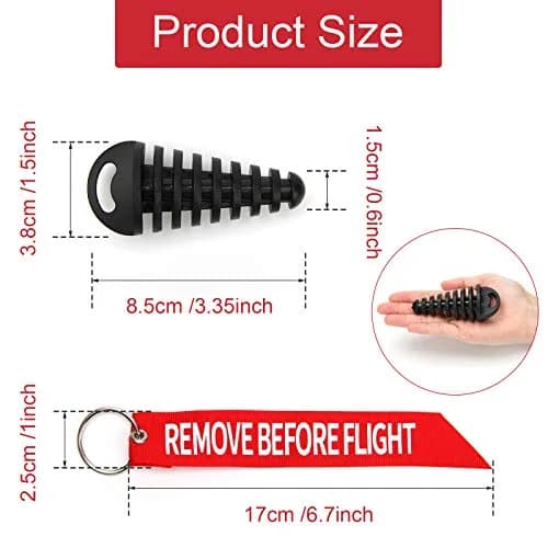 Coitak Muffler Exhaust Wash Plug for Motorcycle, 0.6"-1.5" | Water & Dirt Blocker for 2 Stroke Bikes thumbnail 2