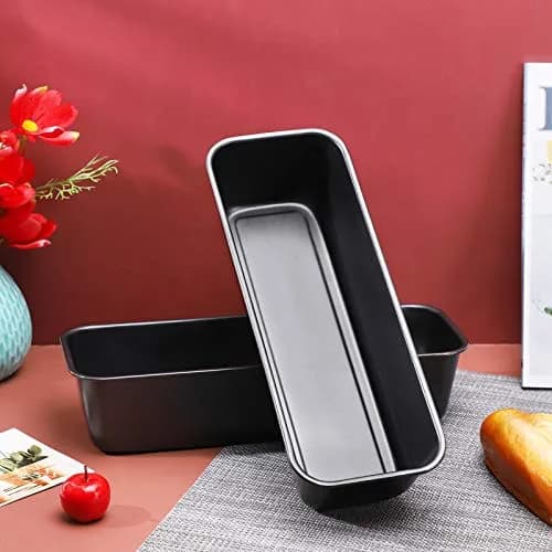 Beasea Long Loaf Bread Pan 12x4 Inch | Nonstick Carbon Steel Bakeware for Oven Baking thumbnail 4