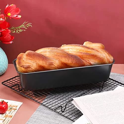 Beasea Long Loaf Bread Pan 12x4 Inch | Nonstick Carbon Steel Bakeware for Oven Baking thumbnail 5