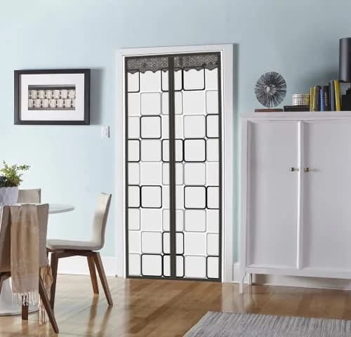 PICK FOR LIFE Insulated Door Curtain 32x80 inch Magnetic Thermal & Insulation Cover | Self-Closing Privacy Screen for Cold/Heat thumbnail 1