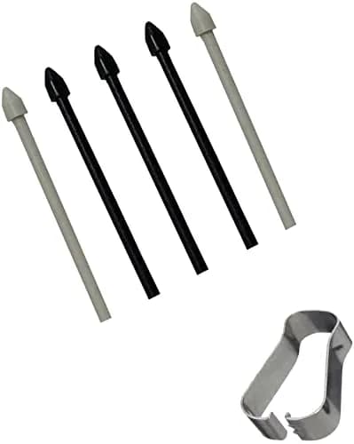 ubrokeifixit Replacement Stylus Pen Tips for Samsung Galaxy Tab S7/S7+ 11"/12.4" (5 Tips + 1 Tweezer, Black/Gray) thumbnail 1