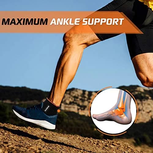 MUSEFITR Ankle Brace Wrap for Women & Men | Adjustable Support for Sprains & Pain Relief thumbnail 6