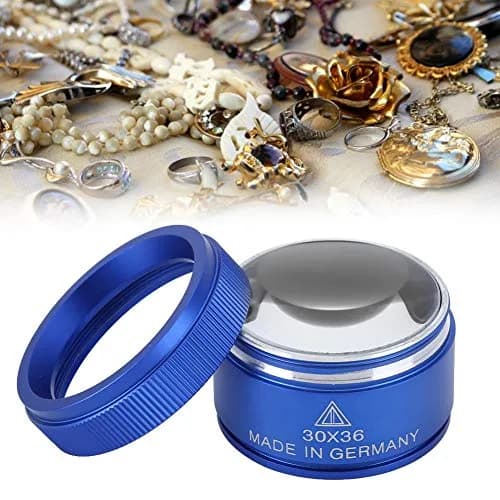 Cosiki 30X Magnifying Glass Loupe with 36mm Lens | Handheld Pocket Magnifier for Jewelry Identification thumbnail 5