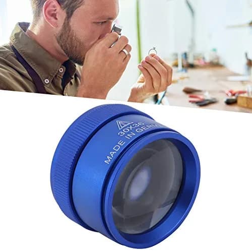 Cosiki 30X Magnifying Glass Loupe with 36mm Lens | Handheld Pocket Magnifier for Jewelry Identification thumbnail 3