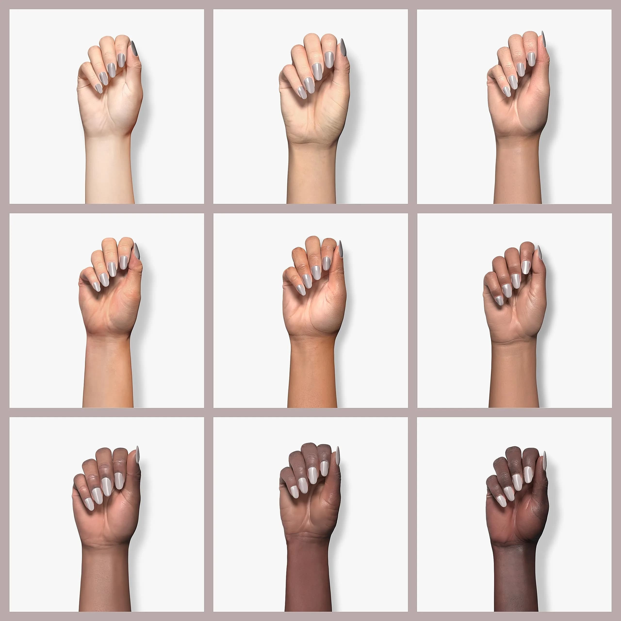 Beetles Nude Gel Nail Polish Grey Taupe 15ml | Neutral Grey Taupe Summer Gel Polish thumbnail 4