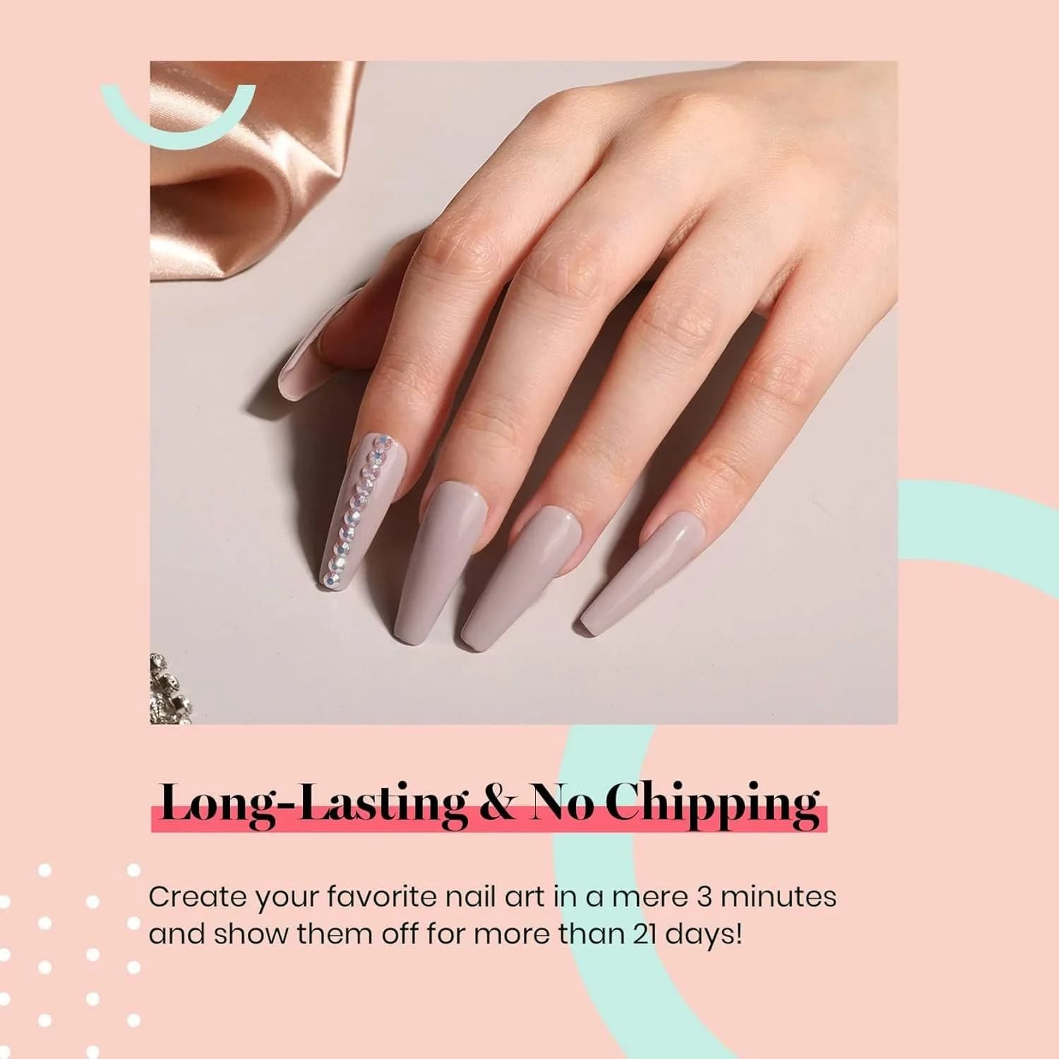 Beetles Nude Gel Nail Polish Grey Taupe 15ml | Neutral Grey Taupe Summer Gel Polish thumbnail 5