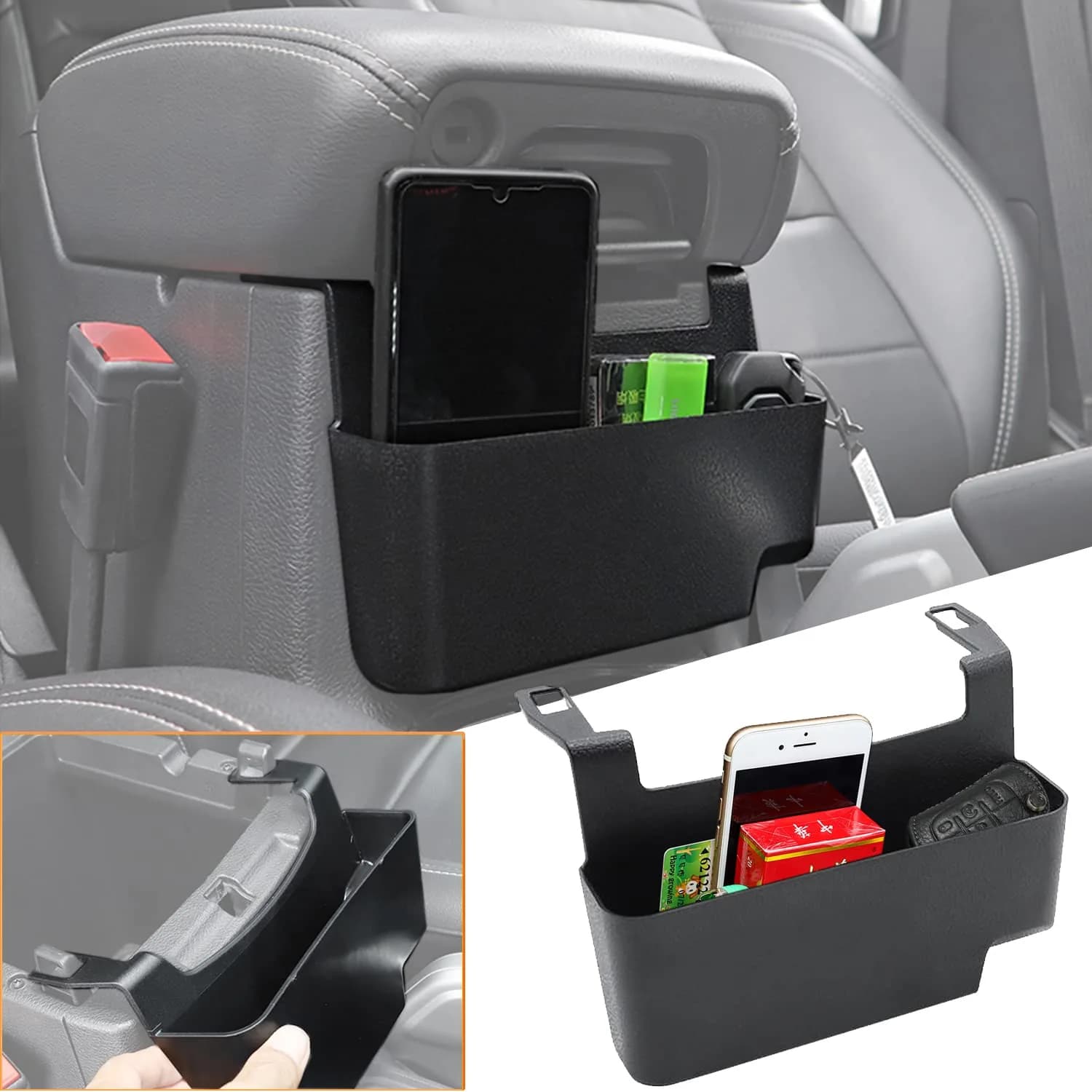 YOCTM Black Caddy for Jeep Wrangler JL JT 2018-2025 | Extends Storage Space