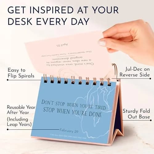 RYVE Positive Affirmations Calendar, Quotes & Reflections, Daily Desk Calendar | Motivational Desk Decor thumbnail 5