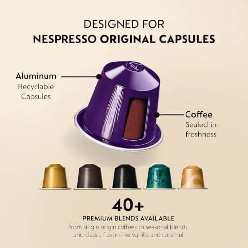 Nespresso Freddo Delicato Light Roast Coffee Pods | 50-Count Original Line Iced Coffee thumbnail 7