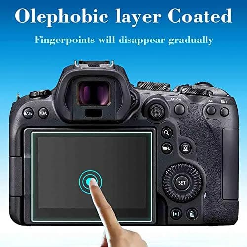ULBTER 3 Pack Tempered Glass Screen Protector for Canon EOS R6/R7/R6 Mark II/III/V LCD (0.3mm) thumbnail 4