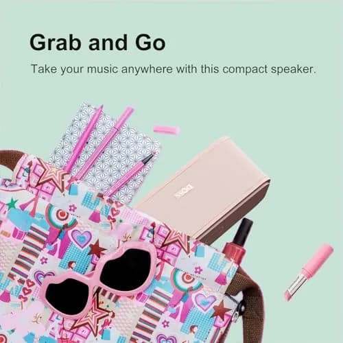 DOSS SoundBox Touch Portable Wireless Bluetooth Speaker - 12W HD Sound, 20H Playtime, Light Pink | IPX5 Water-Resistant thumbnail 6