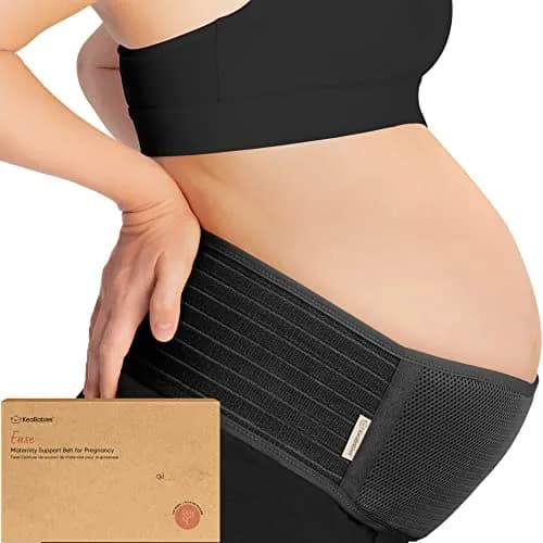 KeaBabies Maternity Belly Band XL Black | 360° Ergonomic Support for Pregnancy & Postpartum thumbnail 1
