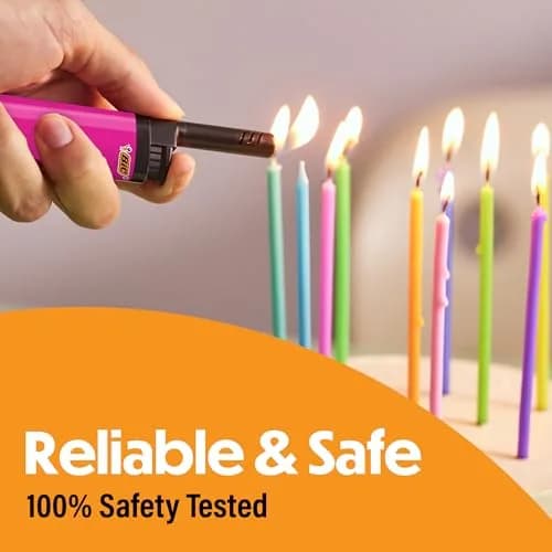 BIC EZ Reach Candle Lighter 6 Count Pack | Child-Resistant, Assorted Colors, 1.45-inch Wand for Candles & Grills thumbnail 5