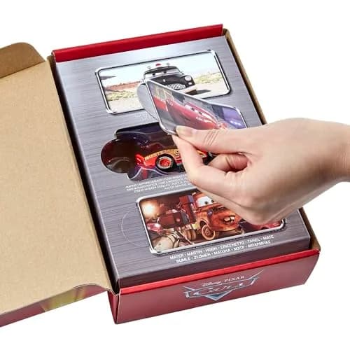 Mattel Disney Pixar Cars Radiator Springs 3-Pack Die-cast Toy Cars & Trucks with Lightning McQueen, Mater & Sheriff | Authentic USA Import thumbnail 3