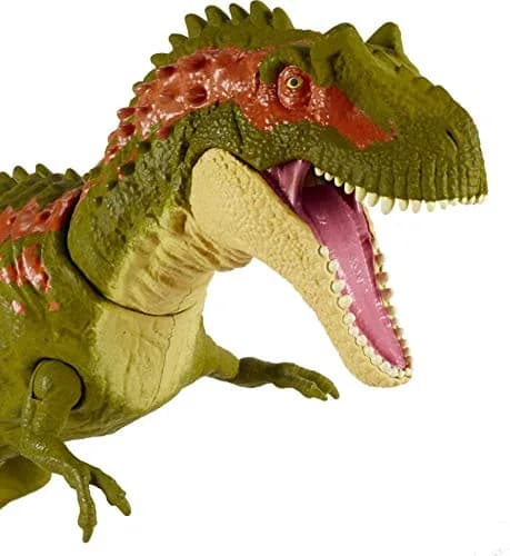 Mattel Jurassic World Massive Biters Sarcosuchus Dinosaur Action Figure | Tail-Activated Strike & Chomp Action thumbnail 5