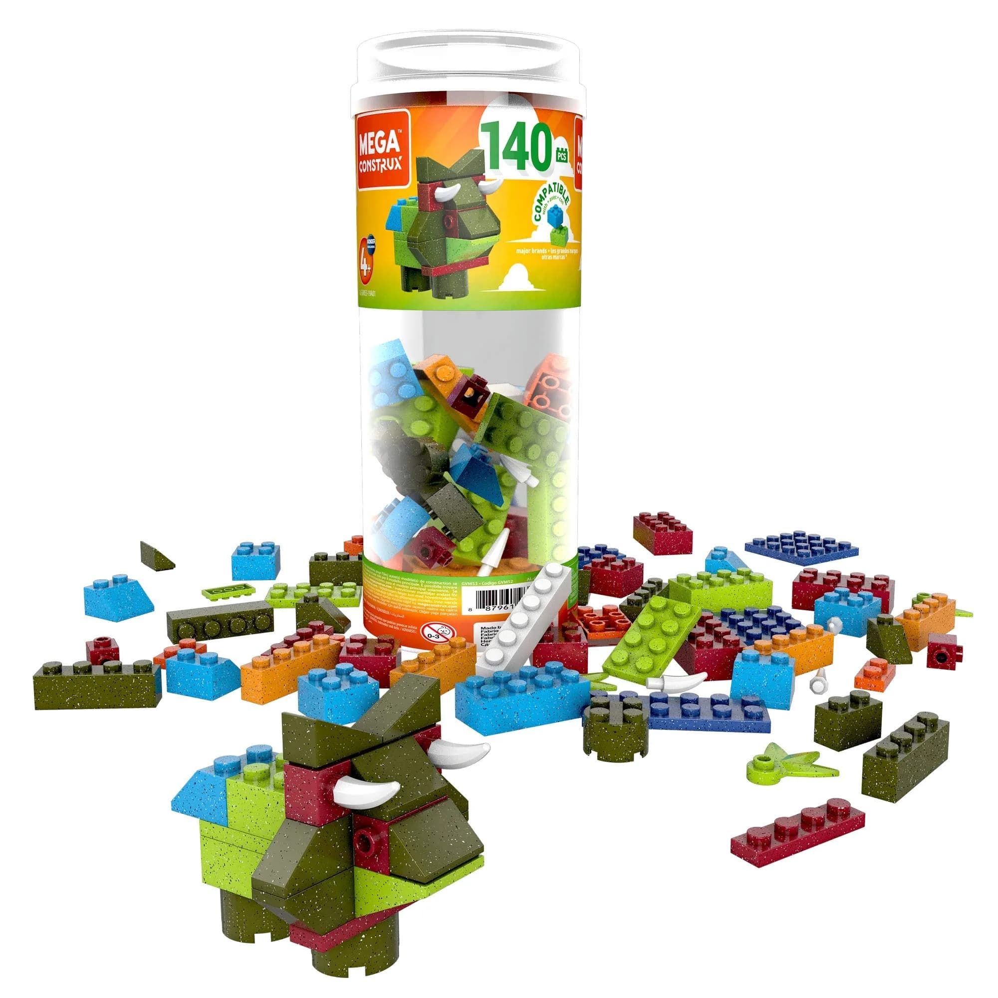 Mega Construx Kids Blocks Toy Set 140 pcs Speckled Colors | Creative Building Fun for Ages 4+ — Speckled