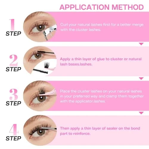 CALAILIS Cluster Lash Glue Black 5ml (0.176 Fl Oz) | Strong Hold for DIY Eyelash Clusters thumbnail 5
