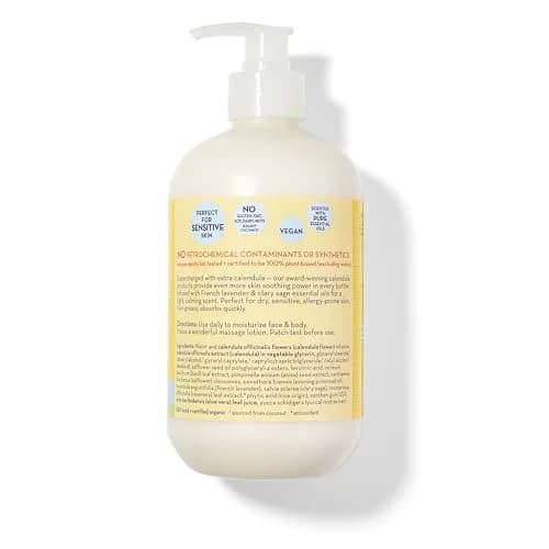 California Baby Calendula Lotion | 19 oz (562 ml) | USDA Certified 100% Plant-Based Moisturizer for Sensitive Skin thumbnail 2