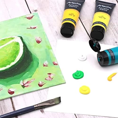 Artecho 8 Colors Acrylic Paint 120ml | Rich, Lightfast, Versatile for Canvas & Crafts thumbnail 5