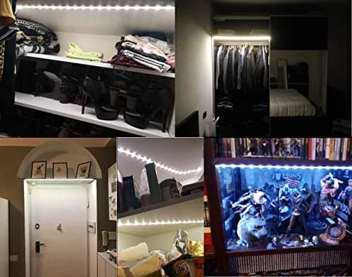 KUCAM Motion Sensor Wardrobe Light 1.5M | PIR Auto on/Off, Battery Powered, 6000K White for Closet & Bedroom thumbnail 7