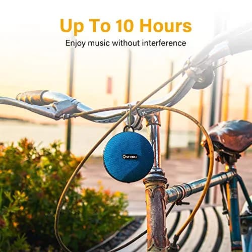 Onforu Bike Bluetooth Speaker with Bicycle Mount | Waterproof Wireless Outdoor Speaker with Loud Sound, Bluetooth 5.0, 10h Play, IP65, Blue thumbnail 4